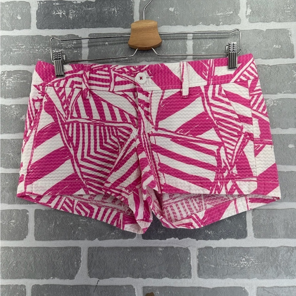Lilly Pulitzer the Walsh Shorts Capri Pink Yacht Sea Size 4
